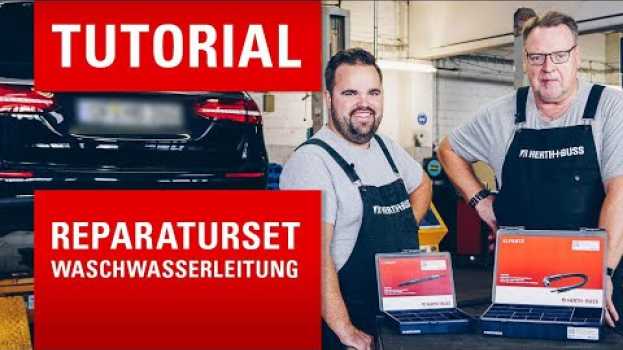 Video Waschwasserleitung reparieren einfach gemacht [von der Pumpe bis zur Düse mit RepPipe] su italiano