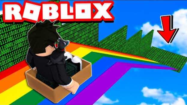 Video LOKIS NO ESCORREGADOR GIGANTE DOS HACKERS | Roblox - Rainbow Slide to Winners po polsku