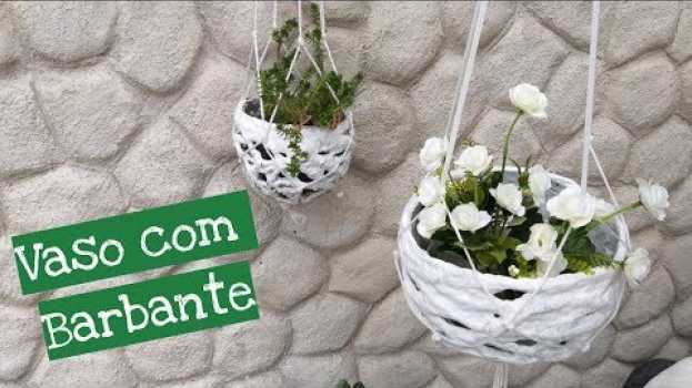 Видео DIY- Como Fazer Vaso Usando Barbante на русском