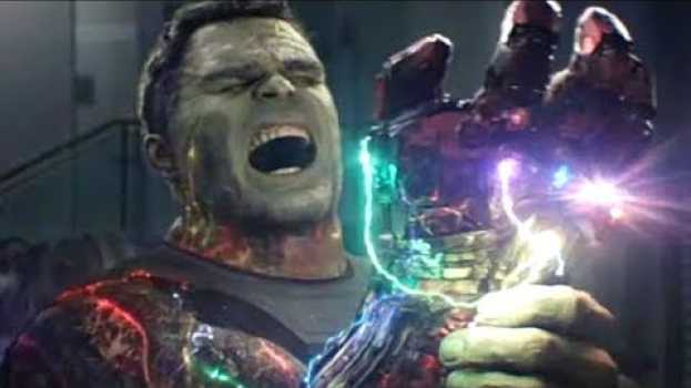 Video Ahora Sabemos Por Qué Hulk Fue Herido Por El Guantelete Del Infinito   türkçe