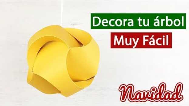 Video Esfera de Navidad de papel fácil de hacer - DIY navideño auf Deutsch