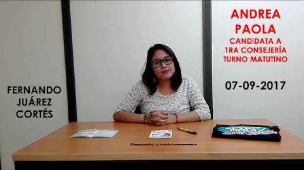 Video Andrea Paola - Mensaje Candidata 1ra Consejería T.M. ESE IPN - 07/09/2017 po polsku