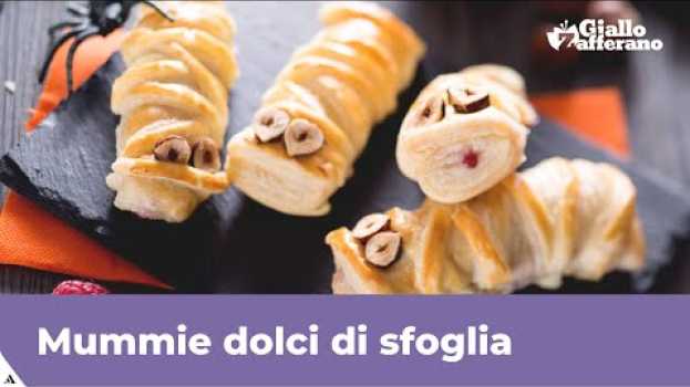 Видео MUMMIE DI HALLOWEEN (dolci facili e veloci con pasta sfoglia) на русском