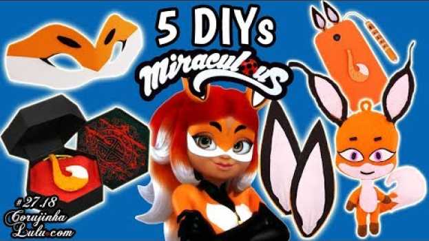 Video 5 ideias de RENA ROUGE para fazer em casa 🐞 DIY Miraculous Ladybug | Corujices da Lu en español