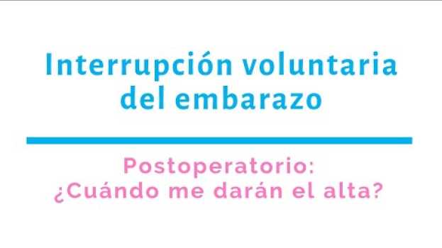 Video Tiempo de recuperación tras la interrupción del embarazo   türkçe