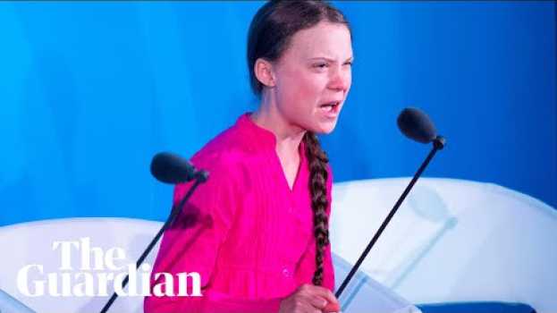 Видео Greta Thunberg to world leaders: 'How dare you? You have stolen my dreams and my childhood' на русском
