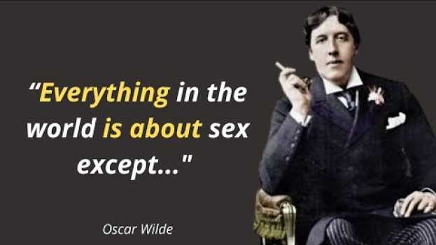 Video Oscar Wilde's Quotes which are more known in youth to not to lament in Old Age   türkçe