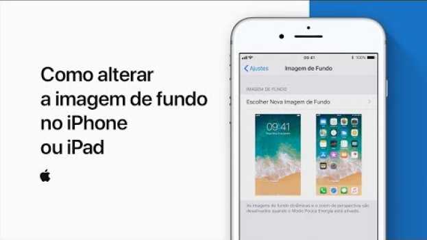 Видео Como alterar a imagem de fundo no iPhone ou iPad — Suporte da Apple на русском