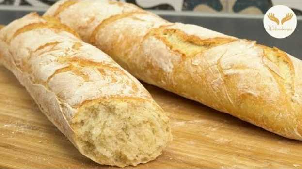 Video Du brauchst nur 1 Stunde um dieses knusprige Baguette zu backen. en français