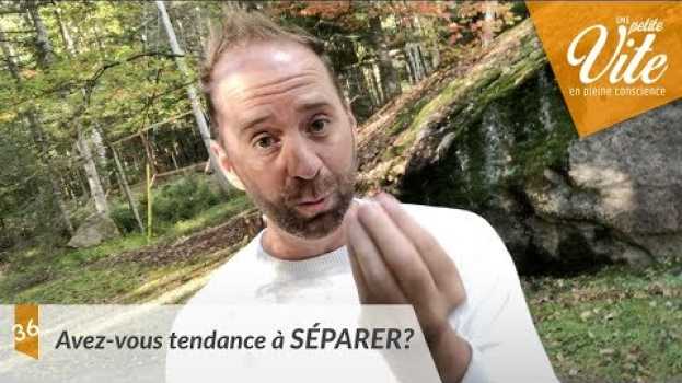 Video Avez-vous tendance à séparer | Une petite vite en pleine conscience avec François Lemay su italiano