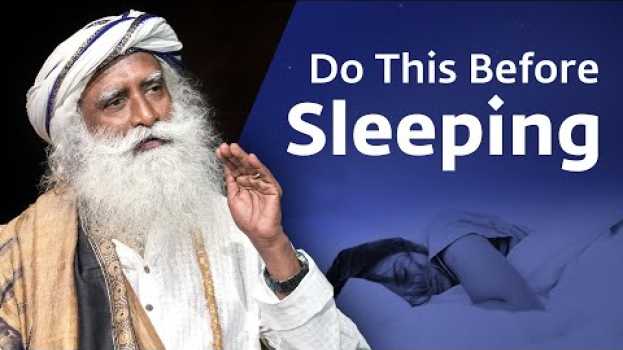 Video Tips To Sleep Well From Sadhguru   türkçe