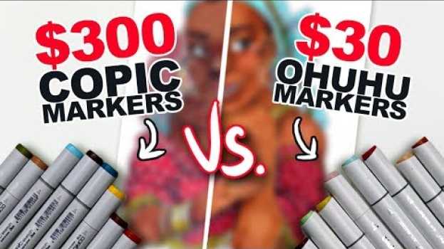 Video WHAT'S THE DIFFERENCE?! | Cheap Vs. Expensive Markers | Side-by-Side Demo | Ohuhu v. Copic en español