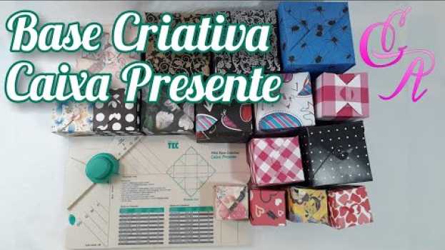 Video Base Criativa Caixa Presente  #ByElissAlmeida #ElissResenha   No glue - sin pegamento - sem cola in English