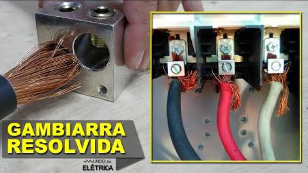 Video BITOLA do cabo maior que o CONECTOR. Resolvido em MENOS de 4 minutos. su italiano