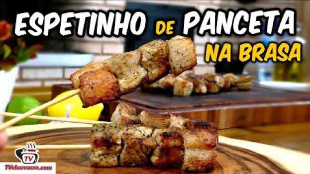 Video Como Fazer Espetinho de Panceta de Porco na Brasa (barriga de porco) - Tv Churrasco in English
