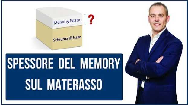 Video Quanto deve essere lo spessore del memory sul materasso en español