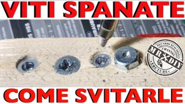 Video Come svitare le viti spanate. Rimedio efficace al 100%. Metodo infallibile. Togliere con inserto   türkçe