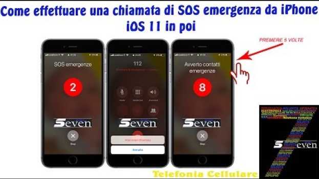 Video Come effettuare una chiamata di SOS emergenza da iPhone iOS 11 in poi auf Deutsch