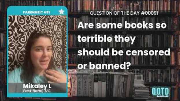 Video Mikaley doesn't want someone's book opinions to affect another's reading. So true! em português