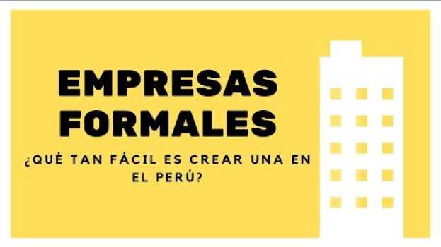 Video ¿Qué tan fácil es crear una empresa en el Perú?   türkçe