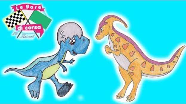 Video Le gare di corsa degli animali - Una gara preistorica - Gara dei dinosauri 2 girone em português