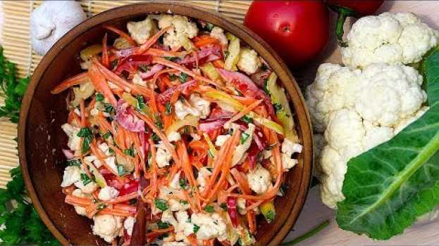 Video Салат из сырой цветной капусты Просто и очень вкусно in English