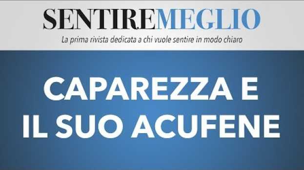 Video Caparezza ed il suo acufene - Sentire Meglio (febbraio 2018)   türkçe