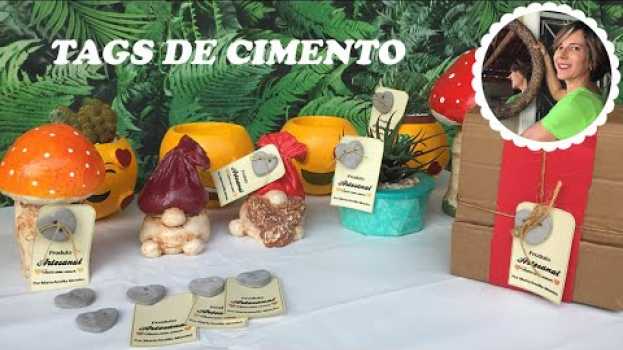 Video DIY - ETIQUETAS OU TAGS PERSONALIZADAS DE CIMENTO PARA VALORIZAR SEUS ARTESANATOS   türkçe