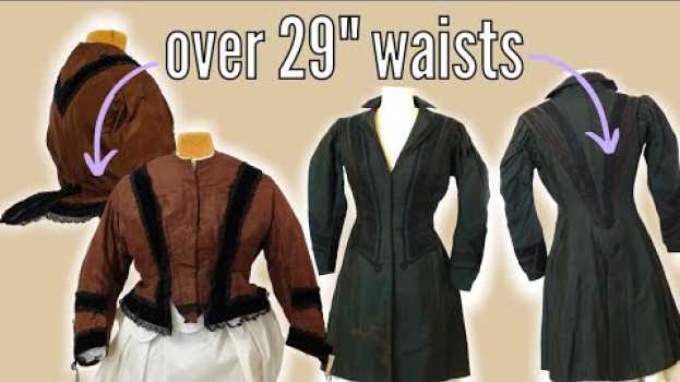 Video People Were *NOT* Smaller in the Past || Antique Victorian & Edwardian Clothing with 29+ inch Waists auf Deutsch