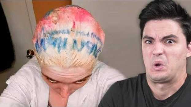 Video Ela decidiu pintar o cabelo com sacola de mercado! [+10]   türkçe