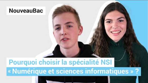 Video Pourquoi choisir NSI au bac ? su italiano