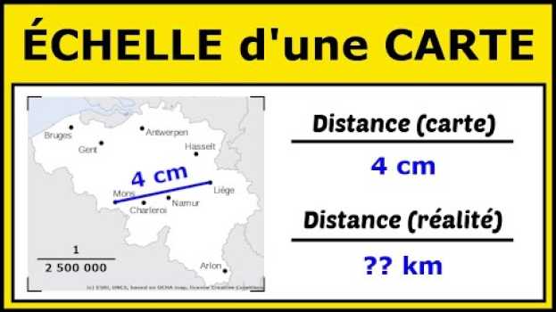Video Utiliser l'Échelle d'une Carte pour Calculer des Distances   türkçe