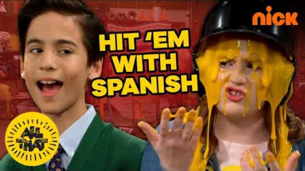 Video She's Covered In CHEESE! Hitem' With Spanish | All That en español