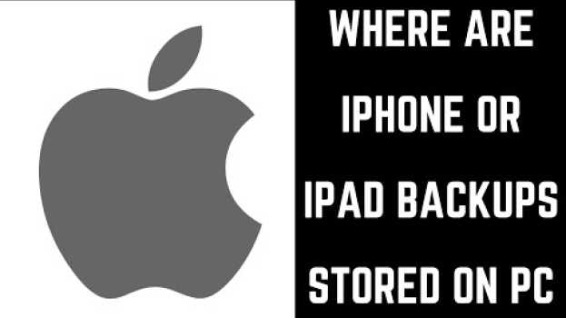 Video Where Are iPhone or iPad Backups Stored on PC? po polsku