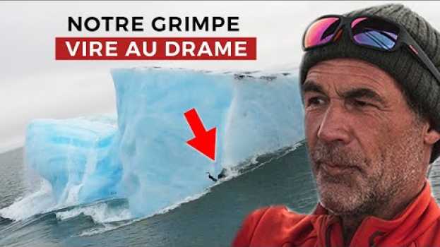 Video UN ICEBERG SE RETOURNE PENDANT QUE JE L’ESCALADE 😱 (l’eau est un peu froide) en español