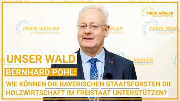 Video Bernhard Pohl zur Ausrichtung der Bayerischen Staatsforsten 26.10.2021 en español
