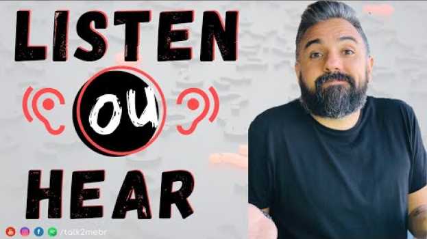 Video LISTEN e HEAR em #Inglês   türkçe