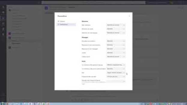 Video Gestion des notifications et alertes dans TEAMS en español