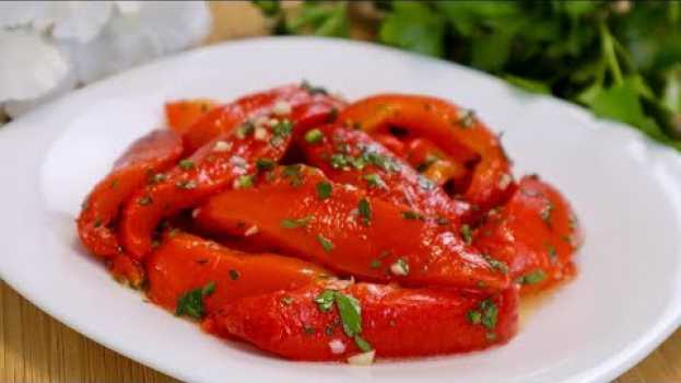 Video Очень вкусная закуска из перца. Маринованный перец быстрого приготовления / Pickled pepper. Eng sub en français