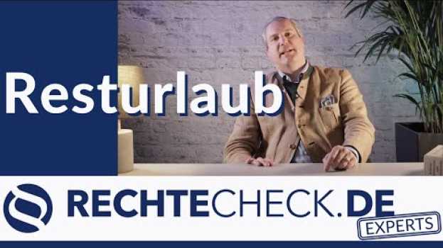 Video Resturlaub bei Kündigung em português
