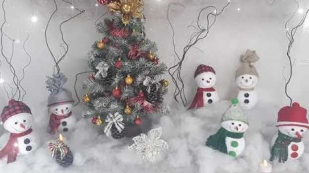 Video Como fazer boneco de neve enfeites de NATAL   türkçe