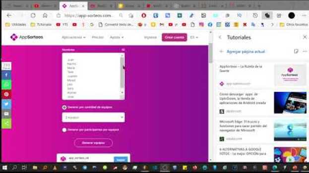 Video Aplicación para elegir equipos, o grupos, de forma aleatoria. Online, gratis y sin registros.   türkçe