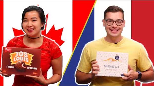 Video Canadian and French People Swap Snacks en español