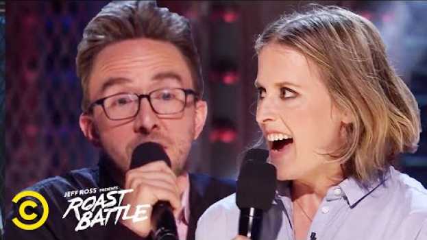Video A Husband and Wife Roast Each Other - Joe List vs. Sarah Tollemache - Roast Battle en français