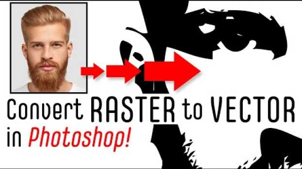 Video Photoshop: How to Convert Faces into Super-Sharp, VECTOR Portraits. em português