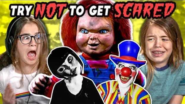 Video Kids React To Try Not To Get Scared Challenge #2   türkçe