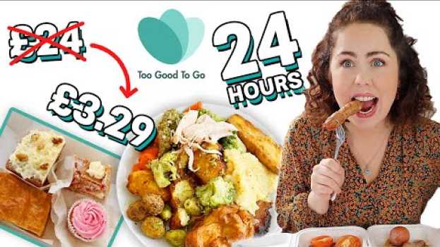 Video I Tried Eating RESTAURANT LEFTOVERS For 24 HOURS! Too Good To Go?? en español