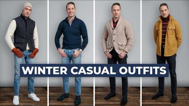Video What I Wore This Week | Men's Casual Winter Outfit Lookbook 2021 em português
