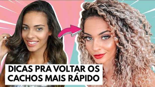 Video TRANSIÇÃO CAPILAR: Como Voltar os cachos MAIS RÁPIDO #01 @Faladantas   türkçe