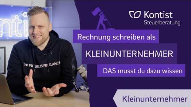 Video Kleinunternehmerrechnung - DAS musst du wissen! | Selbständigkeit und Gründen su italiano